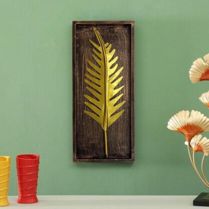 HM_1024_Iron Palm Leaf Wall Decor