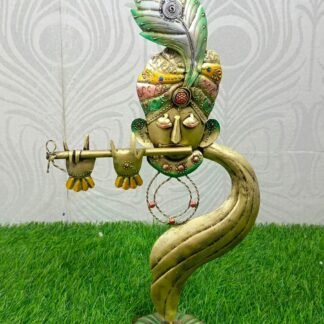 IRON PAINTED KRISHNA BIG | Metal Krishna Idol Show Piece
