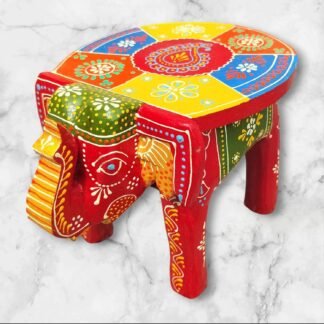 Handcrafted Wooden Elephant Stool