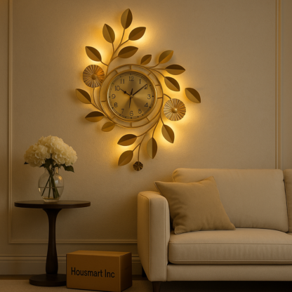 Floral Wall Decoration Clock
