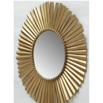 Metal Antique Round Wall Mirror - Image 4