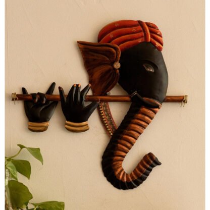 Ganesha With Fluet Wall Décor