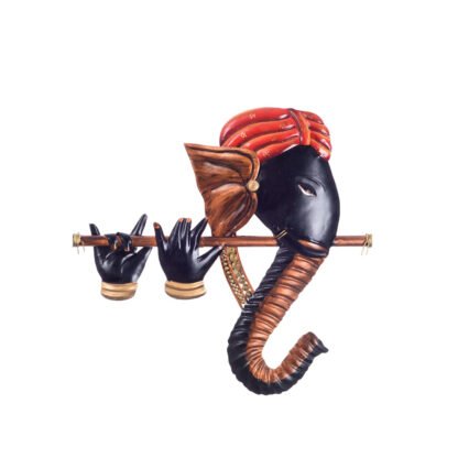 Ganesha With Fluet Wall Décor - Image 3