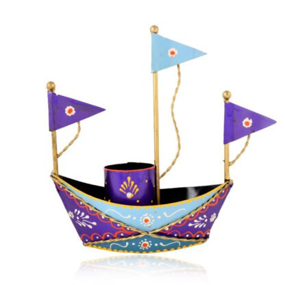 Blue Boat Pen Stand