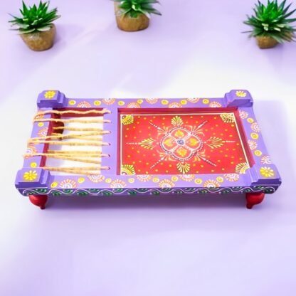 Wooden Charpai (Purple) - Image 2