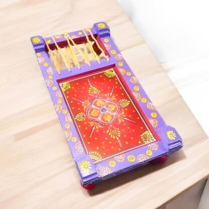 Wooden Charpai (Purple) - Image 6