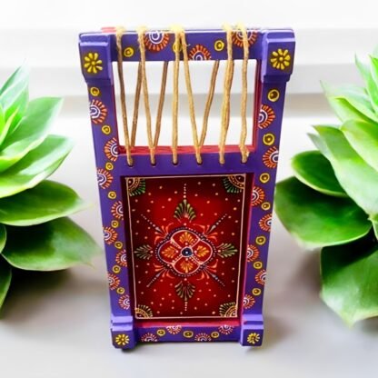 Wooden Charpai (Purple) - Image 5