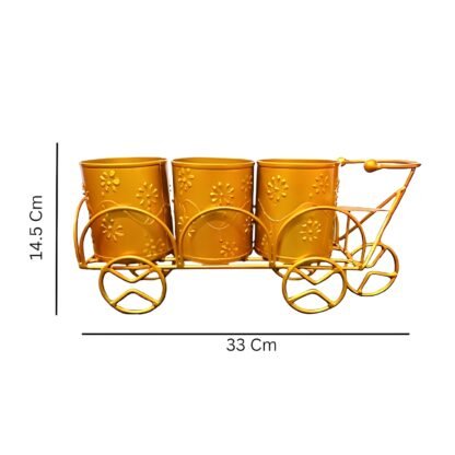 Golden Cutlary holder with 3 Holder - Image 2