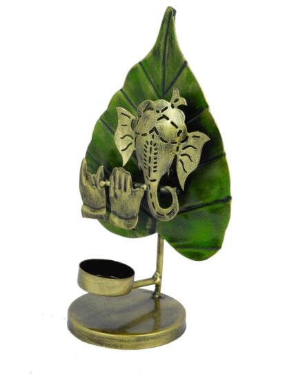 Ganesha Leaf Tea Light Holder - Image 4